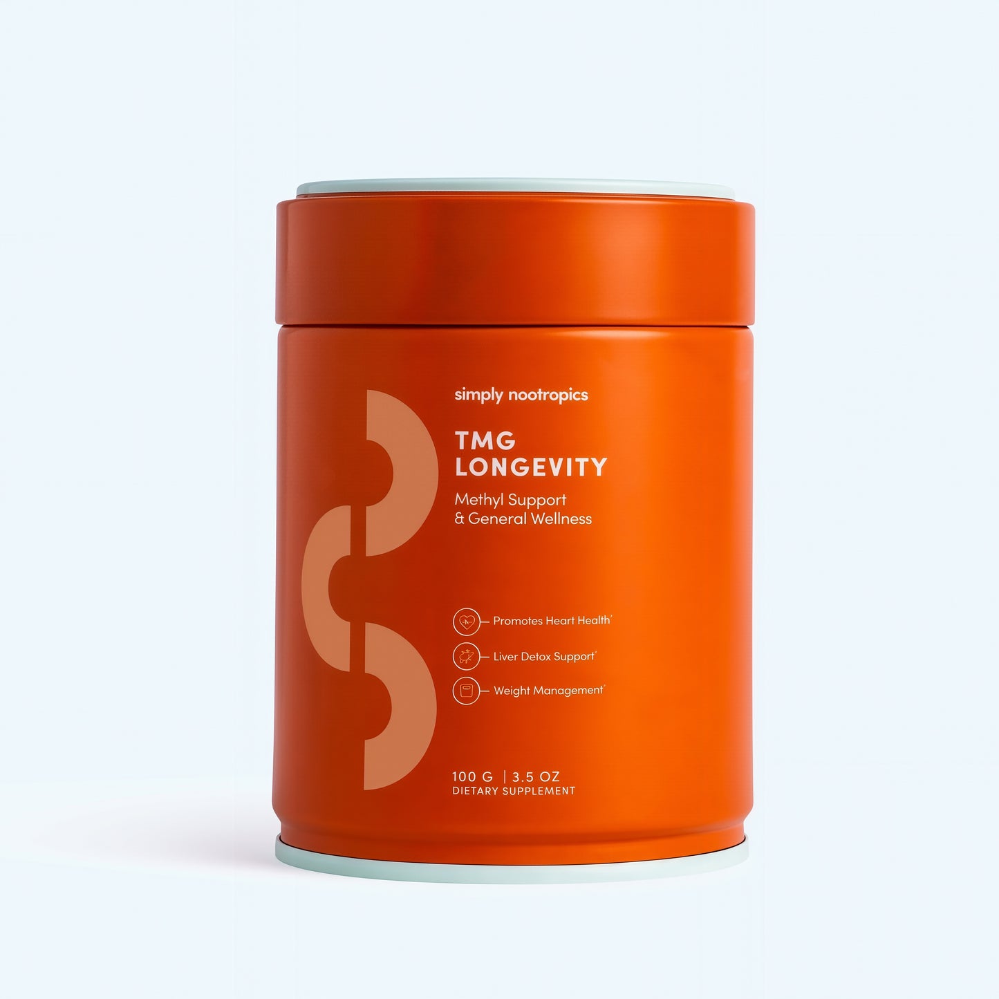 Simply Nootropics TMG Powder (100g) Betaine for Methyl Donation