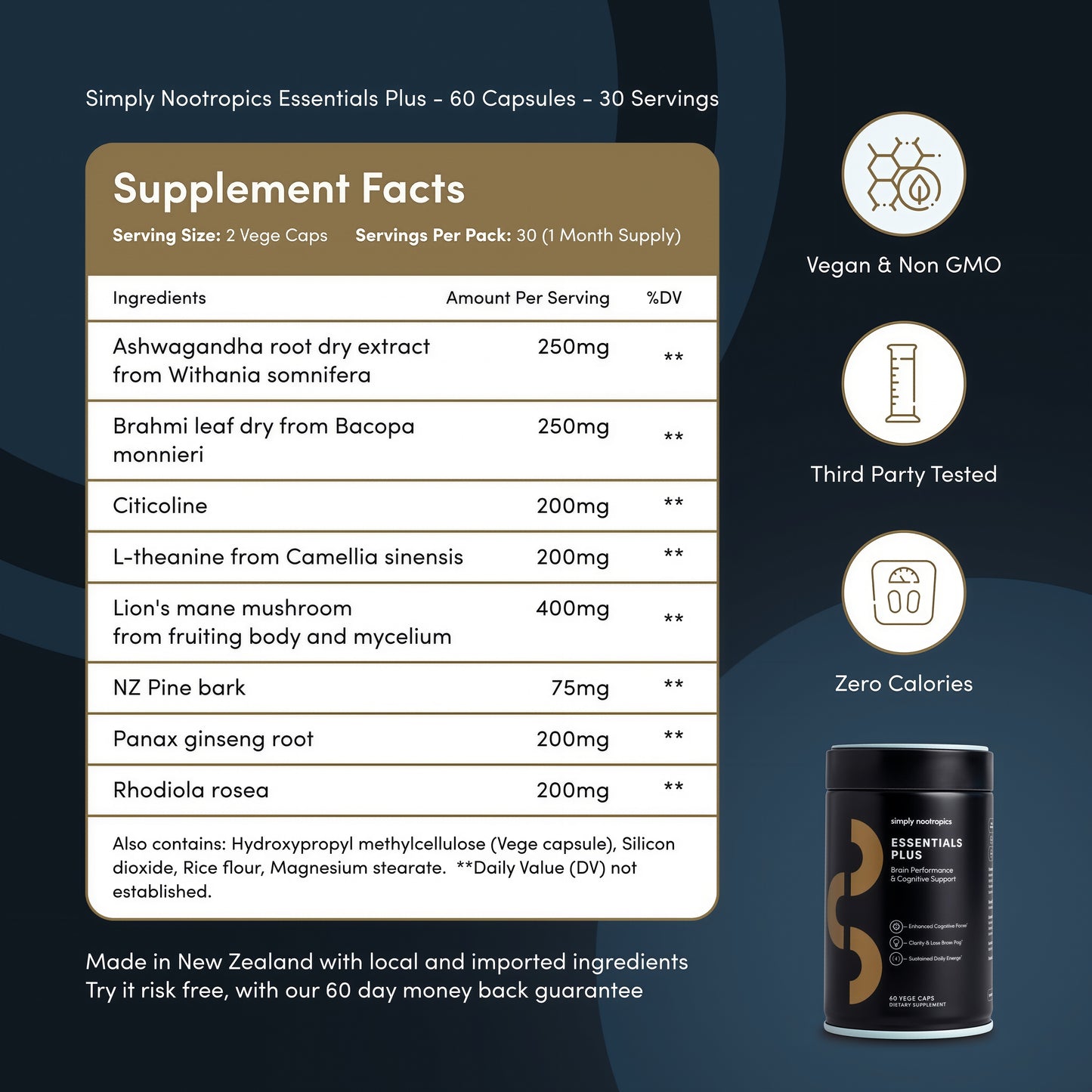 Simply Nootropics Essentials Plus